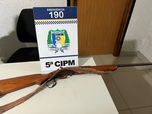 Homem é preso após agredir esposa e atirar em policiais em Tocantins