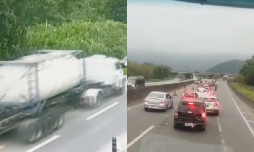 Caminhoneiro embriagado dirige na contramão, atinge vários veículos e mata motoqueiro; veja vídeo